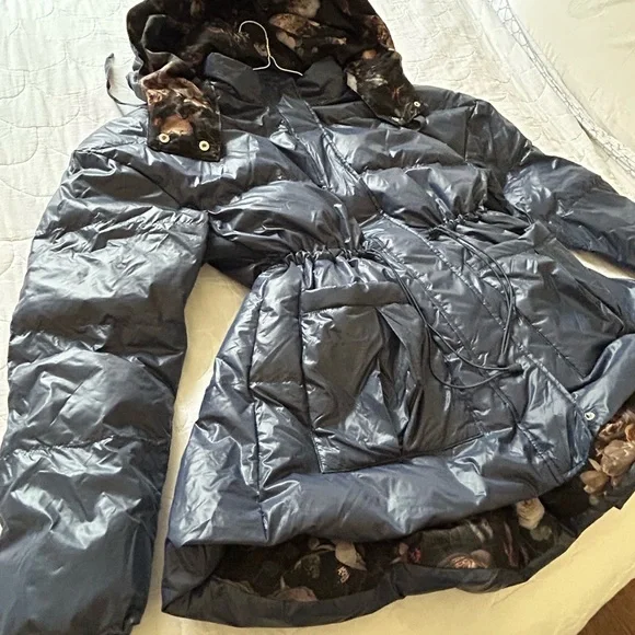 POPFLEX Pearl Peplum Puffer Jacket. New with Tags. Originally $220.00 - Picture 14 of 14